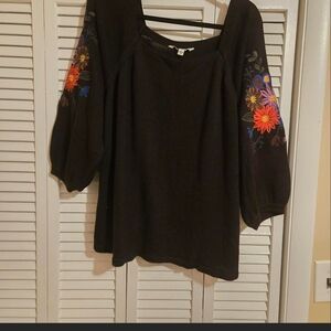 The Pioneer Woman Black Knit Top